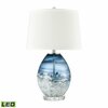 Elk Signature Livingstone 25'' High 1-Light Table Lamp - Blue - Includes LED Bulb H0019-7999-LED